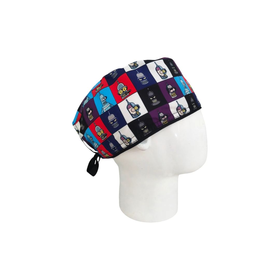 Gorro Quirúrgico Hombre Robot Multicolor