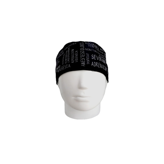 Gorro Quirúrgico Hombre Anesthesia Black