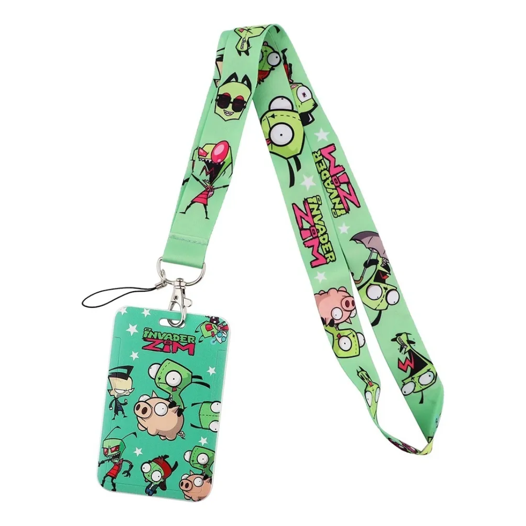 Portacarnet (Lanyard) Invader Zim