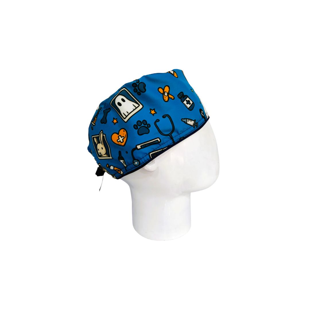 Gorro Quirúrgico Hombre Pet Care Azul