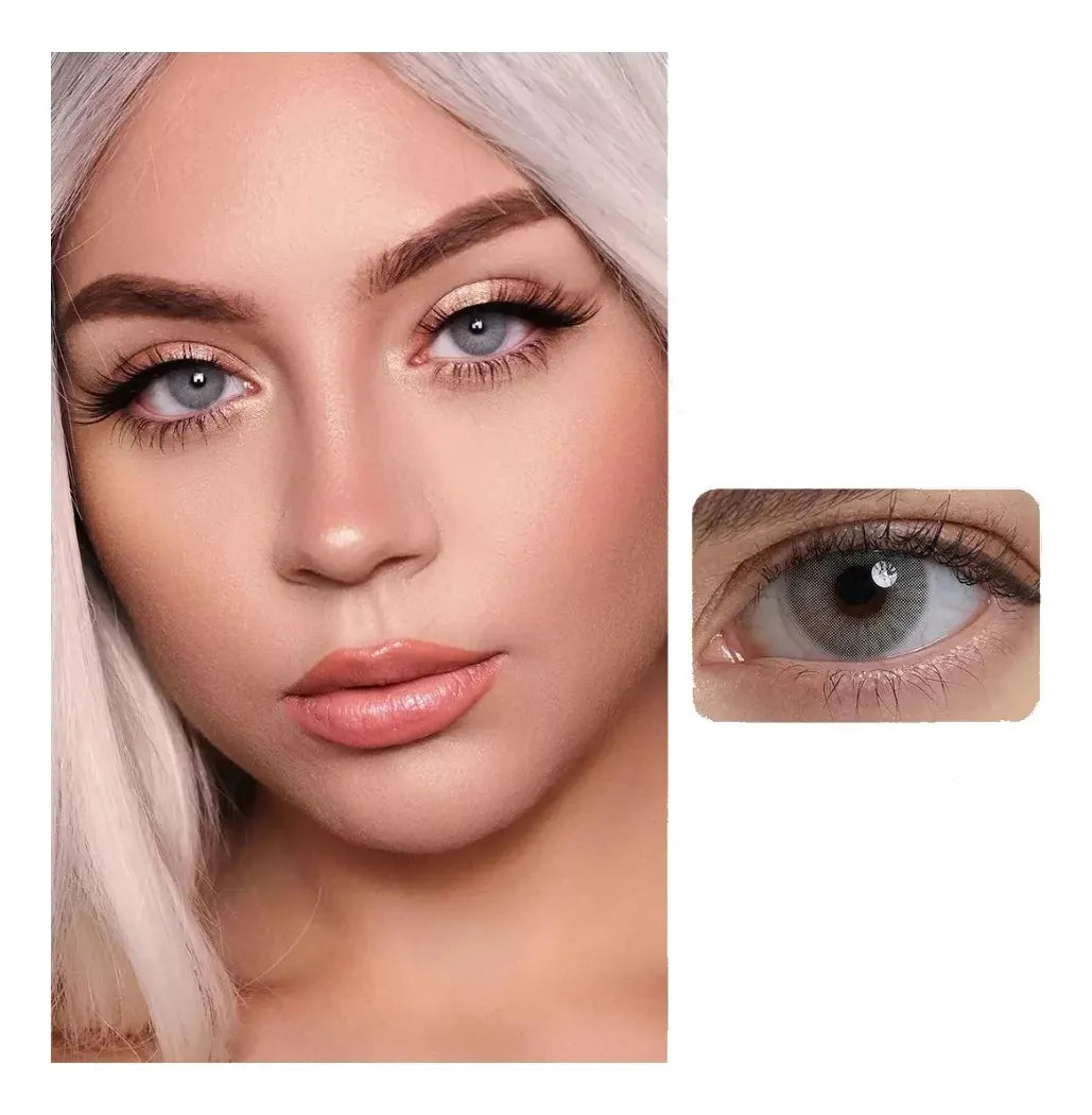 Lentes de Contacto Sin Borde Tono Icy Gray