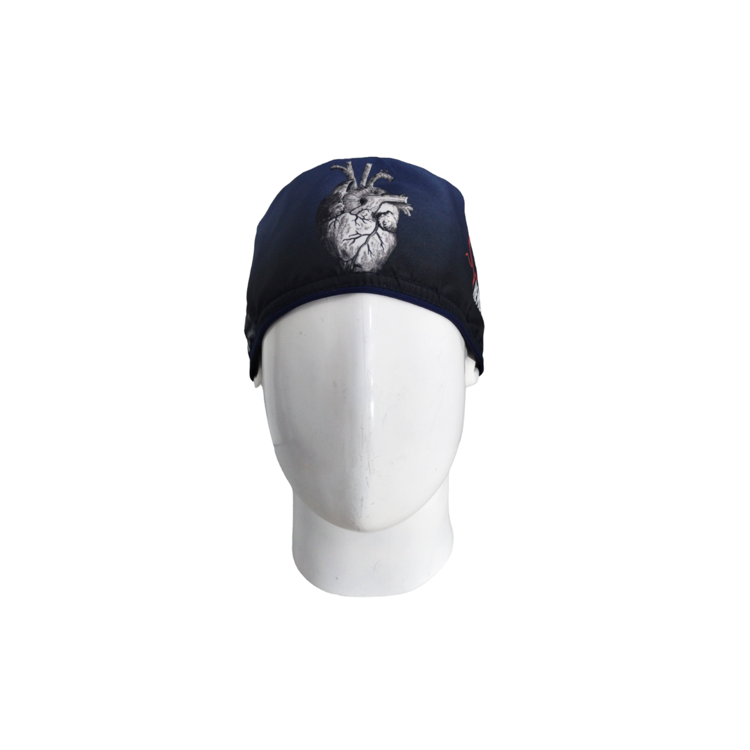 Gorro Quirúrgico Hombre Hemodinamia ECG Azul