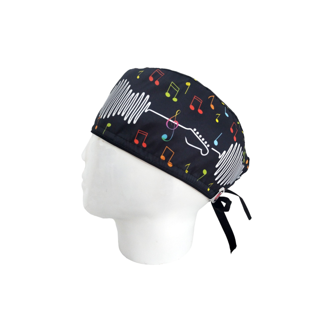 Gorro Quirúrgico Hombre Ritmo Cardíaco Musical