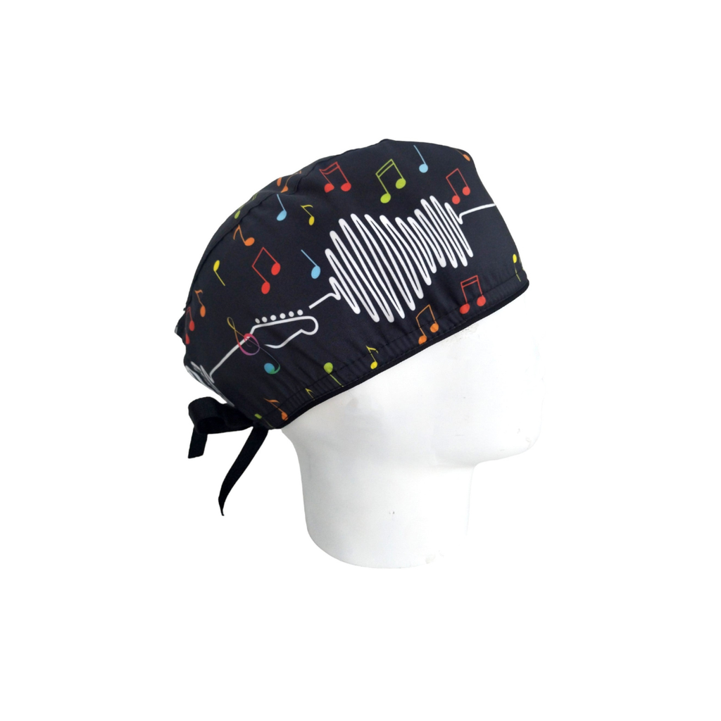 Gorro Quirúrgico Hombre Ritmo Cardíaco Musical