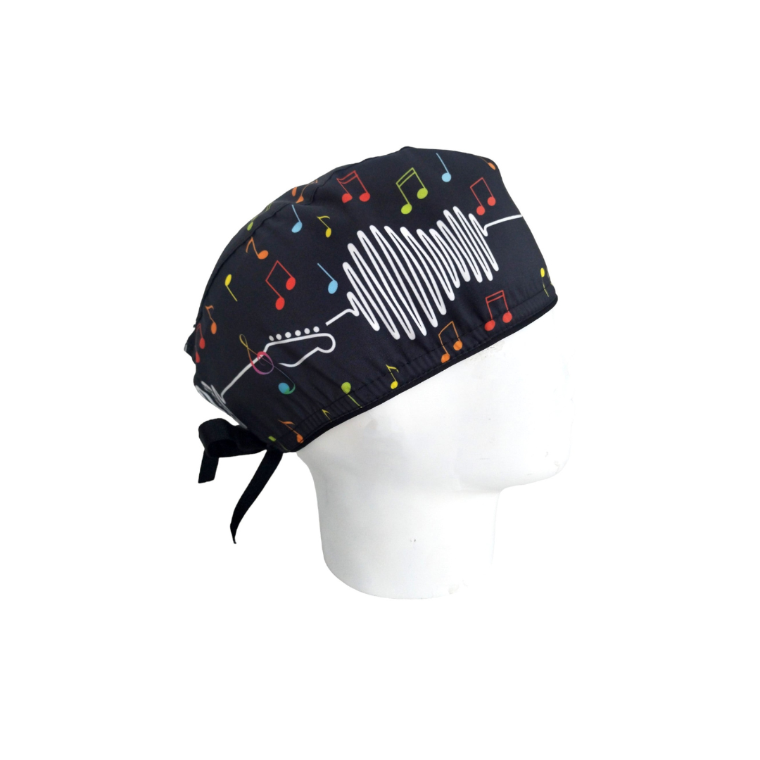 Gorro Quirúrgico Hombre Ritmo Cardíaco Musical