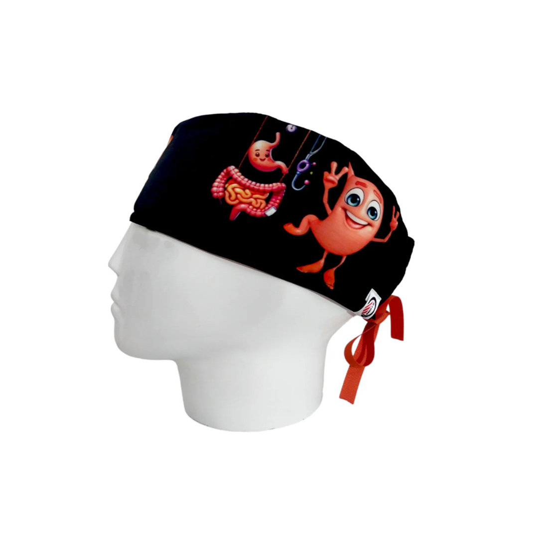 Gorro Quirúrgico Hombre Sistema Digestivo Animado