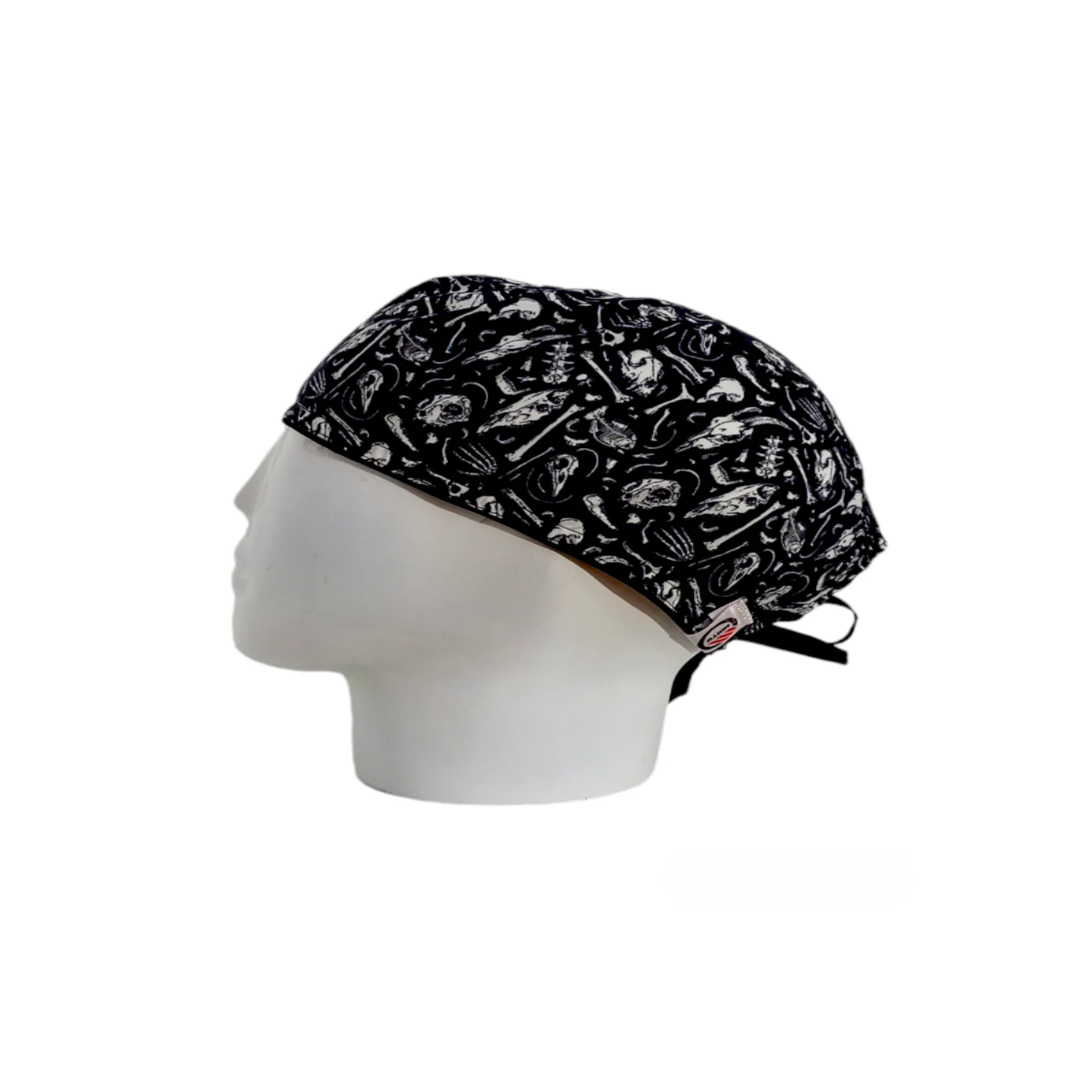 Gorro Quirúrgico Hombre Fósiles Negro