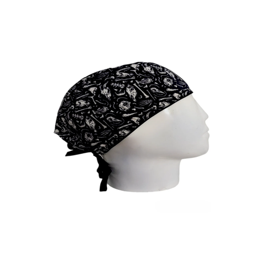 Gorro Quirúrgico Hombre Fósiles Negro