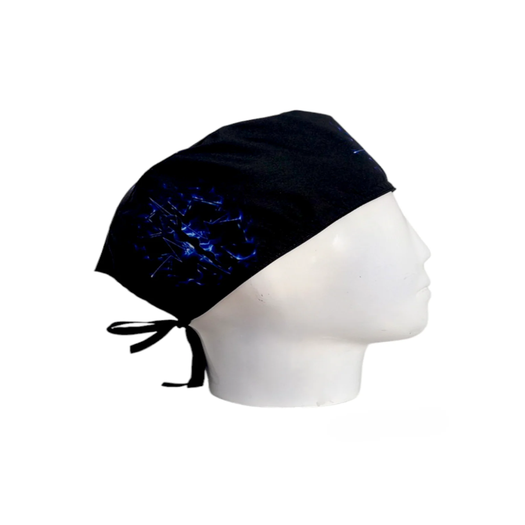 Gorro Quirúrgico Hombre Esculapio ECG Azul Eléctrico