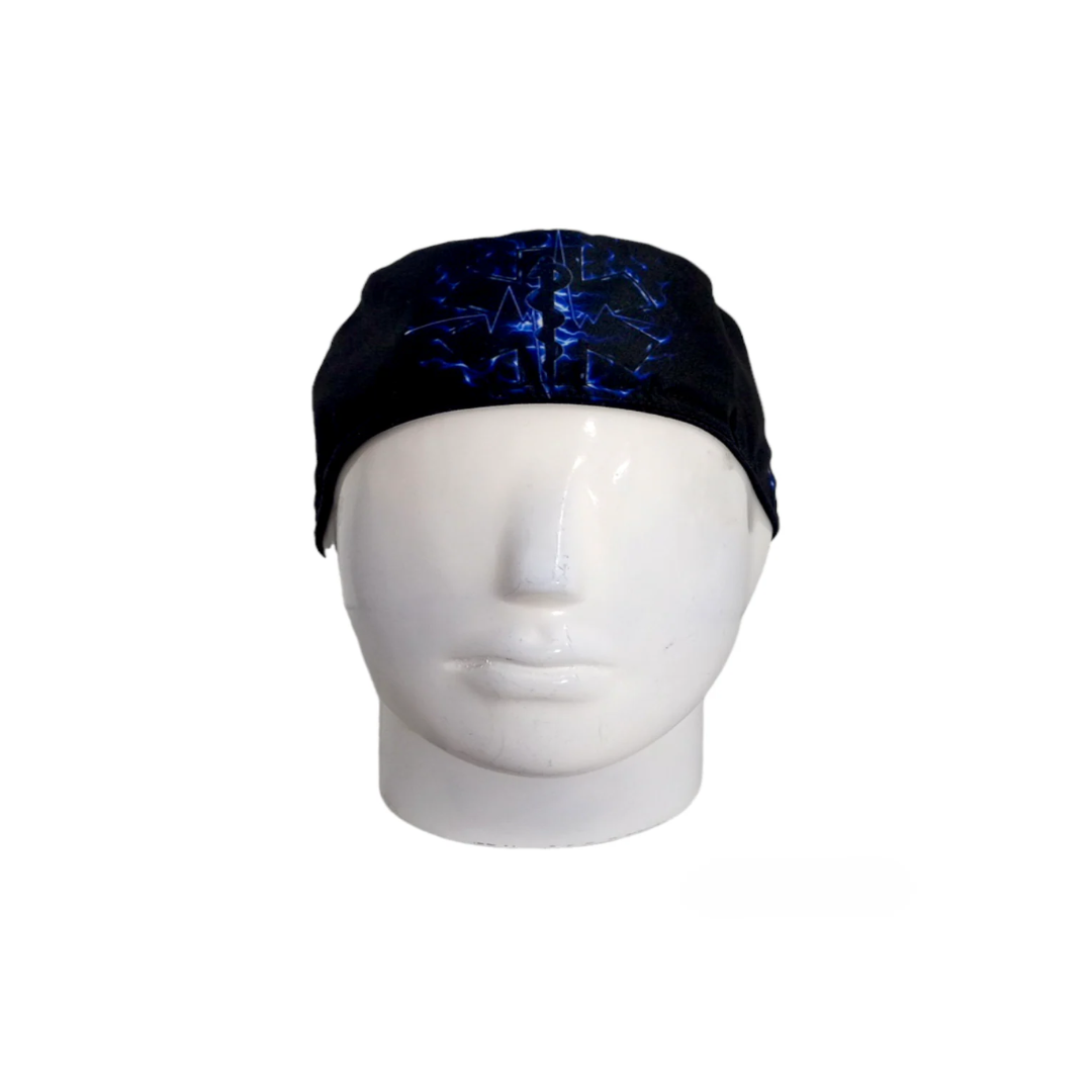 Gorro Quirúrgico Hombre Esculapio ECG Azul Eléctrico