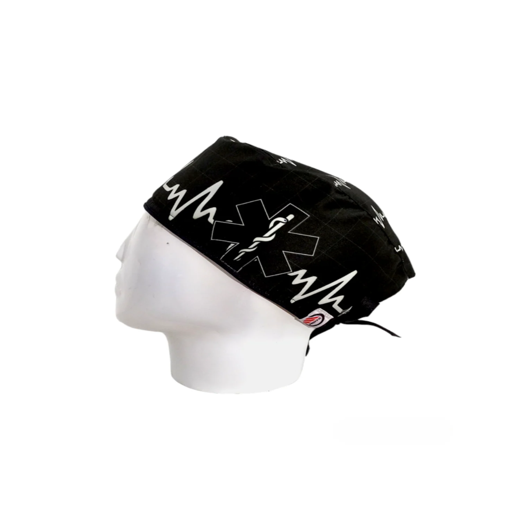 Gorro Quirúrgico Hombre Esculapio Black ECG
