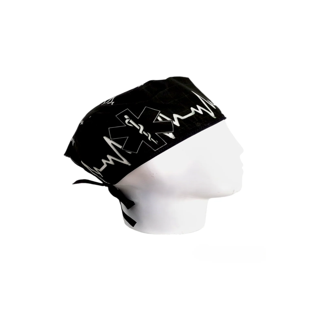 Gorro Quirúrgico Hombre Esculapio Black ECG