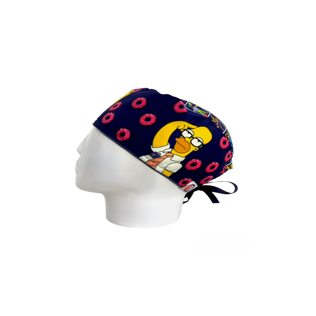 Gorro Quirúrgico Hombre Homero Simpson Donas