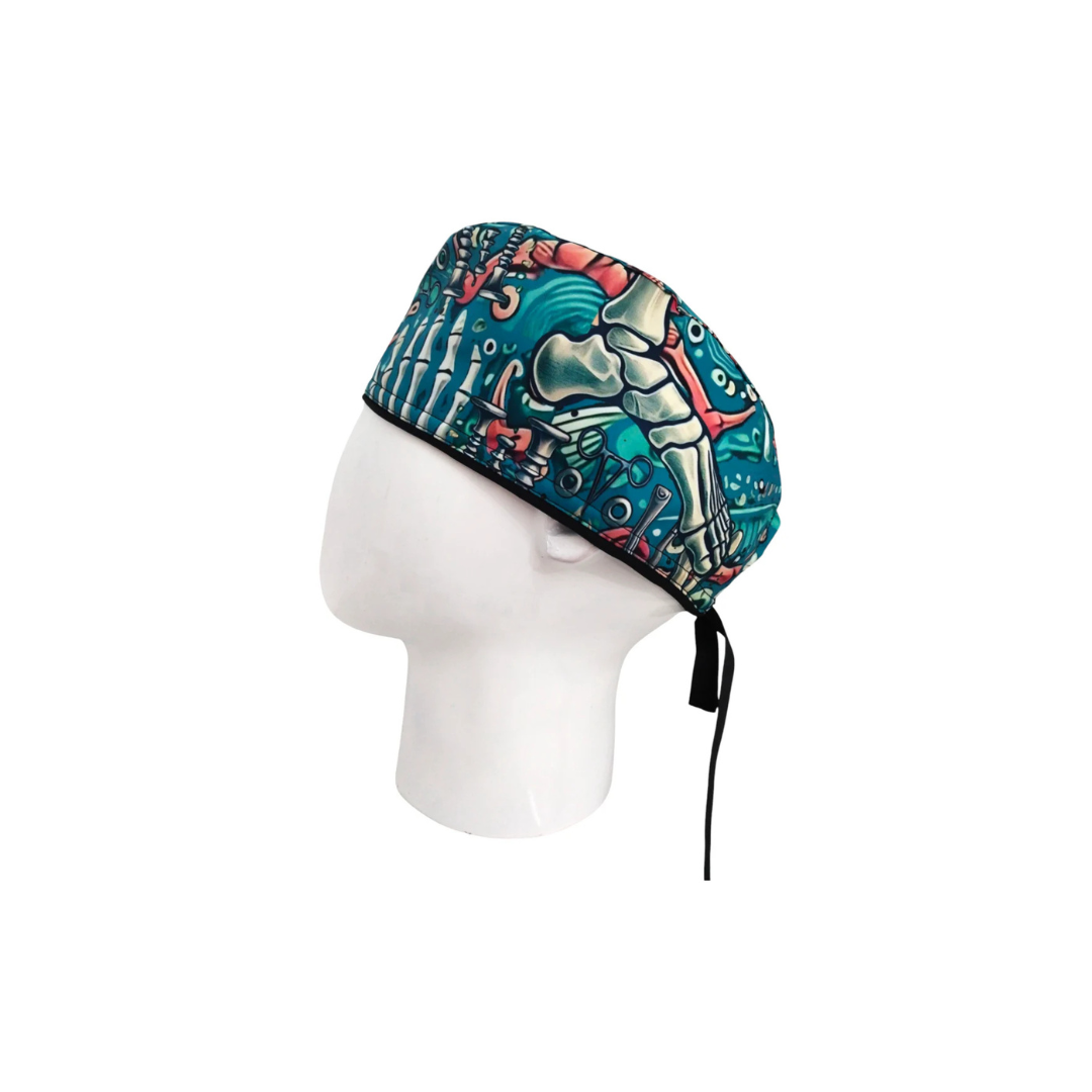 Gorro Quirúrgico Hombre Esqueleto Anatómico