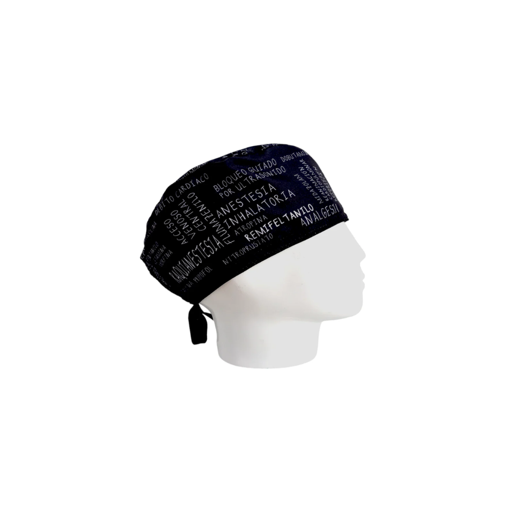 Gorro Quirúrgico Hombre Anesthesia Black