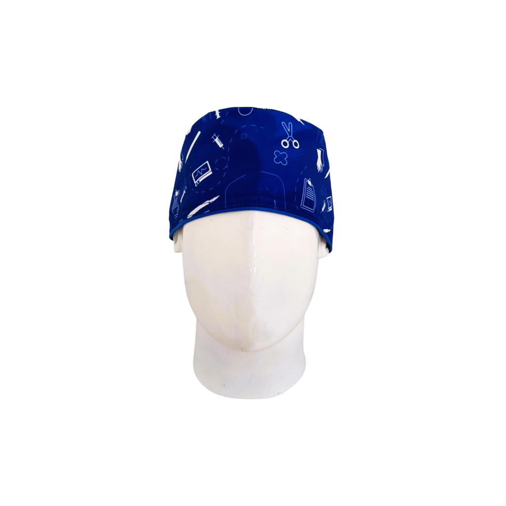 Gorro Quirúrgico Hombre Medical Icons Blue