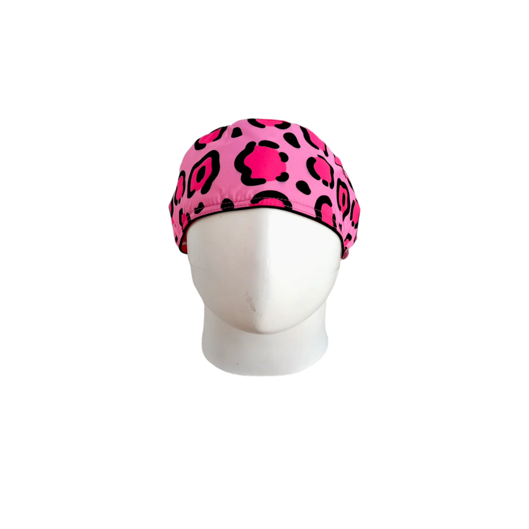 Gorro Quirúrgico Mujer Animal Print Fucsia