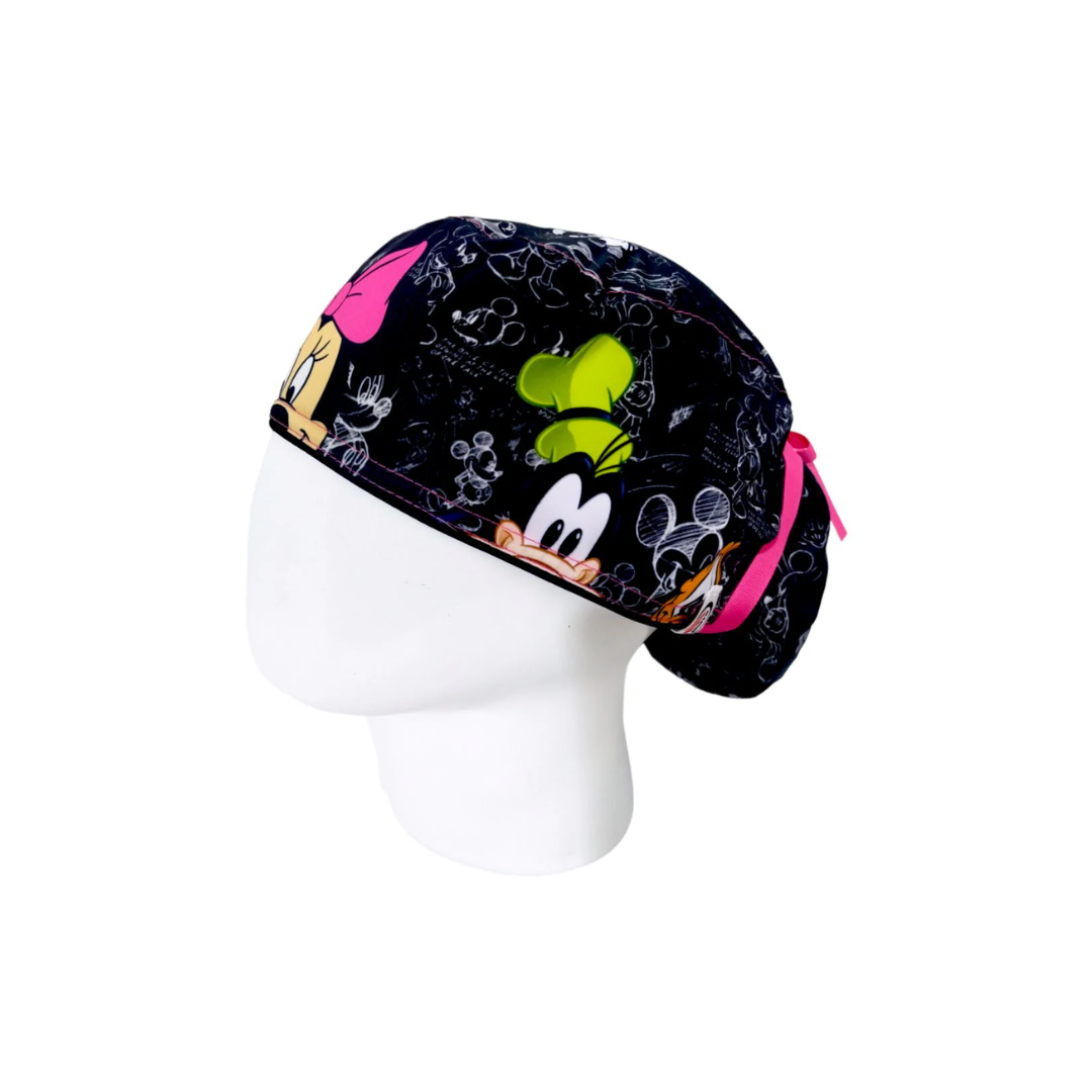 Gorro Quirúrgico Mujer Mickey Black