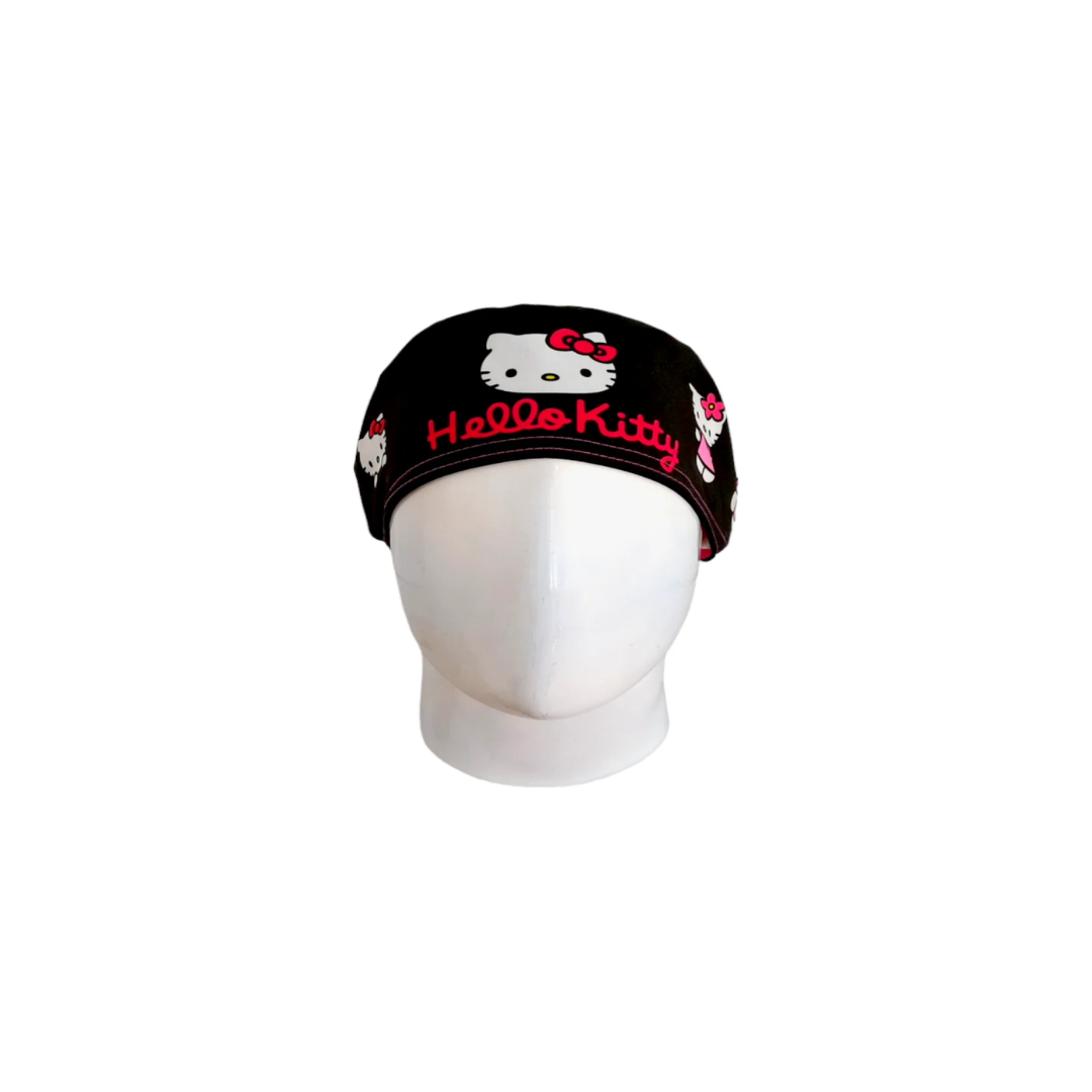Gorro Quirúrgico Mujer Hello Kitty Black
