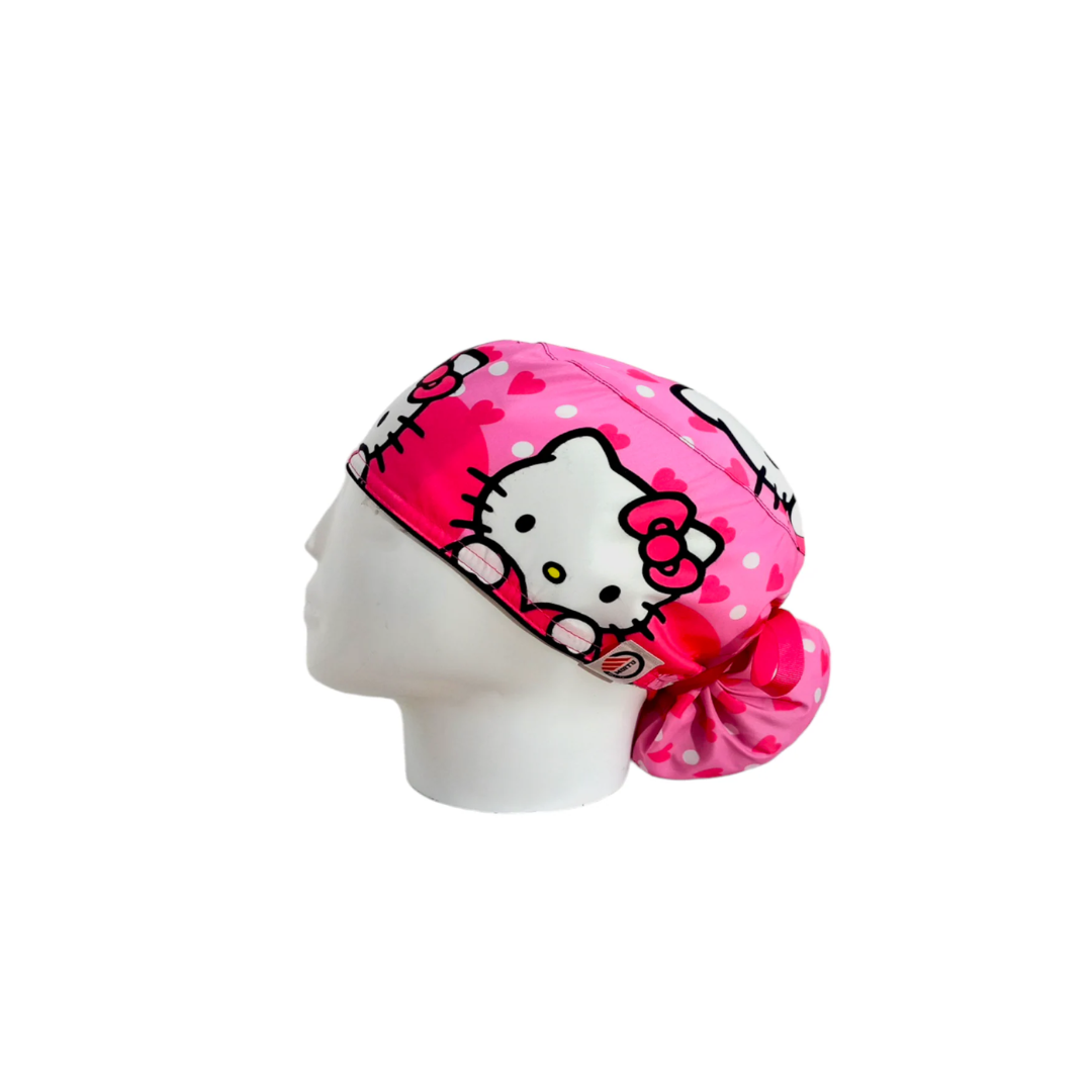 Gorro Quirúrgico Mujer Hello Kitty Rosa