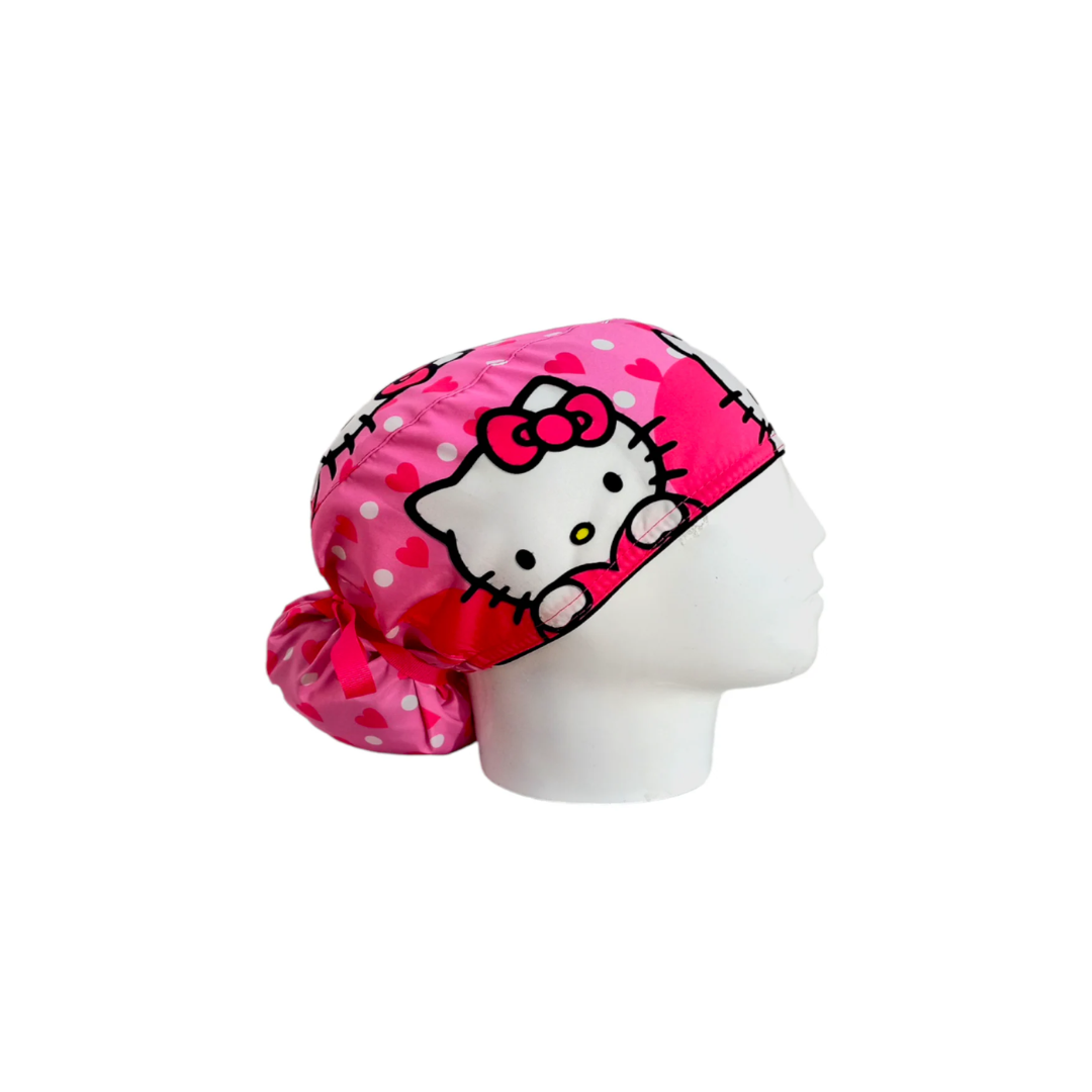 Gorro Quirúrgico Mujer Hello Kitty Rosa
