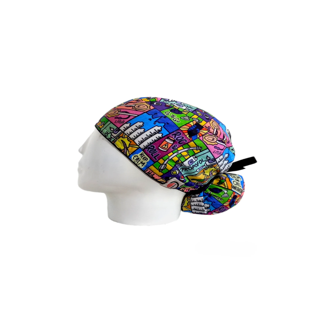 Gorro Quirúrgico Mujer Anestesia Rock & Roll