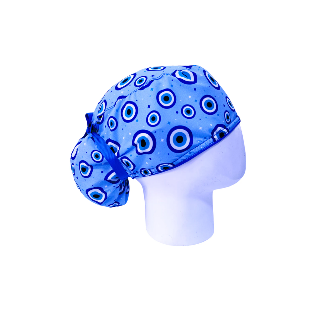 Gorro Quirúrgico Mujer Evil Eye Azul