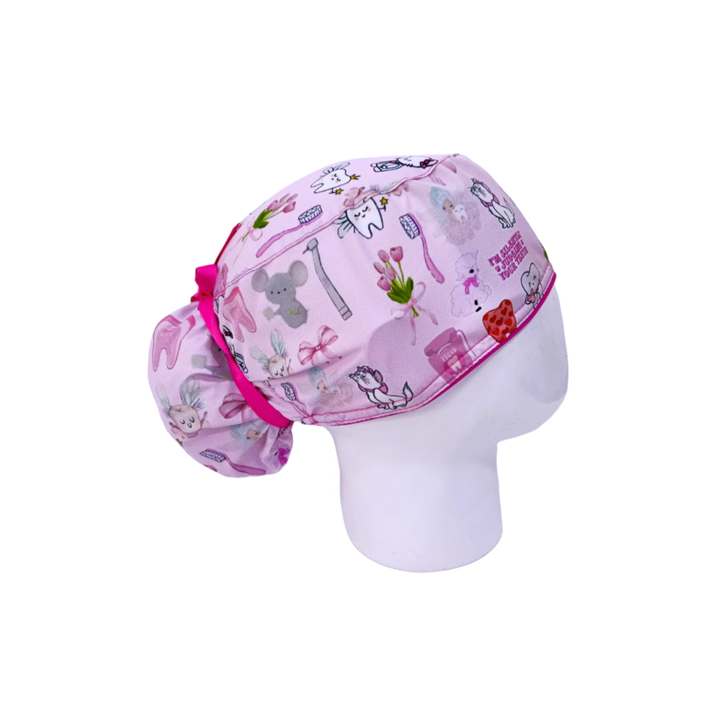 Gorro Quirúrgico Mujer Marie Cat Pink Care