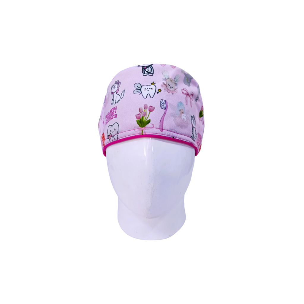 Gorro Quirúrgico Mujer Marie Cat Pink Care
