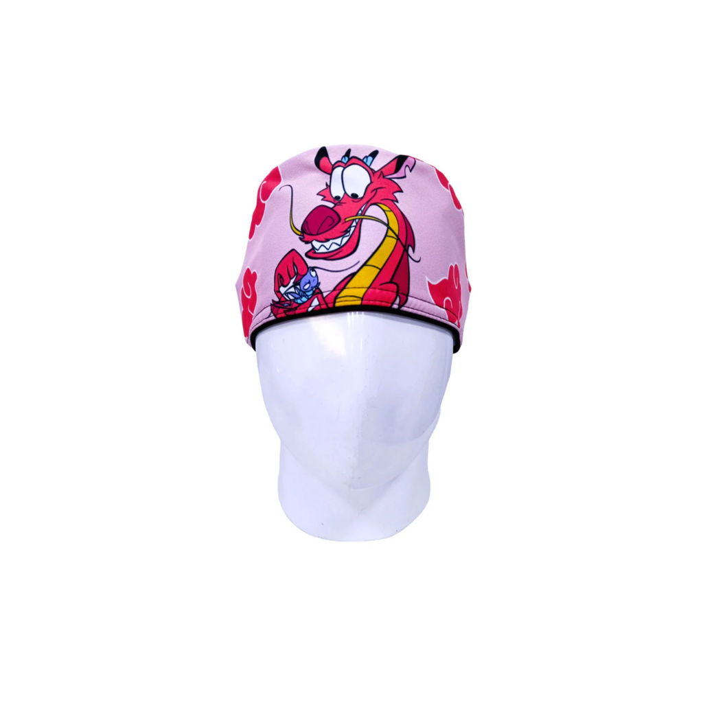 Gorro Quirúrgico Mujer Dragón Mushu Mulán