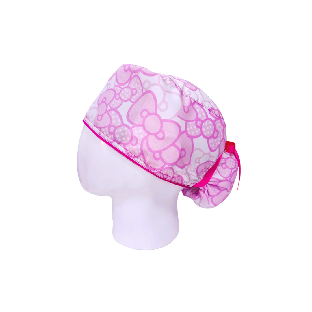 Gorro Quirúrgico Mujer Hello Kitty Pattern Rosa