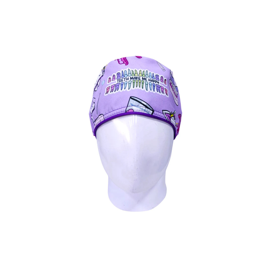 Gorro Quirúrgico Mujer Dental Tools Morado