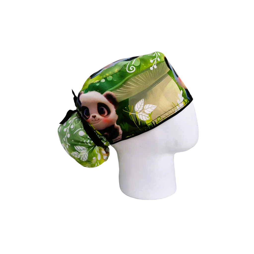 Gorro Quirúrgico Mujer Panda Baby Green