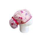 Gorro Quirúrgico Mujer Dino Cute Rosa