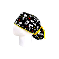 Gorro Quirúrgico Mujer Snoopy Negro Corazones