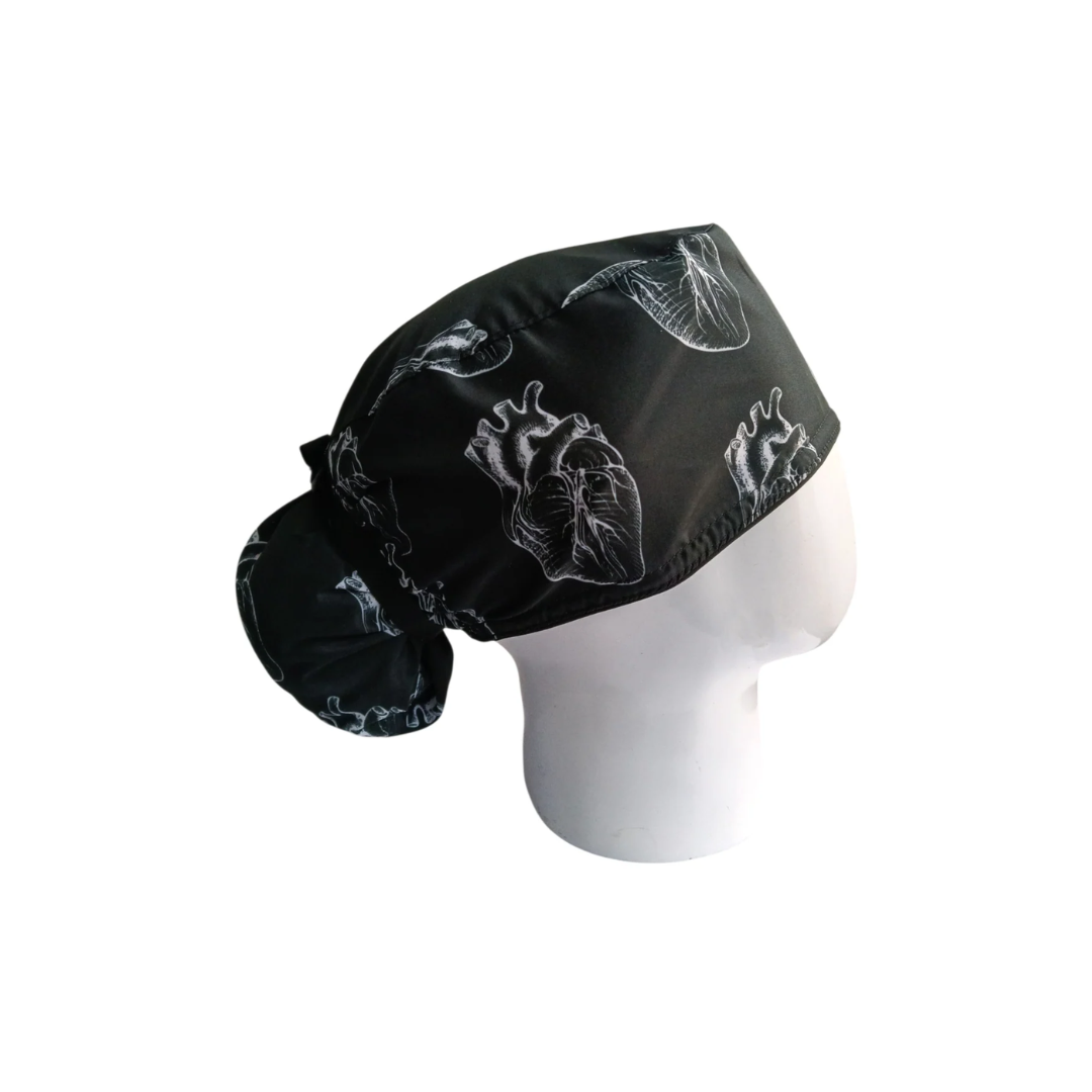 Gorro Quirúrgico Mujer Anatomical Heart Black