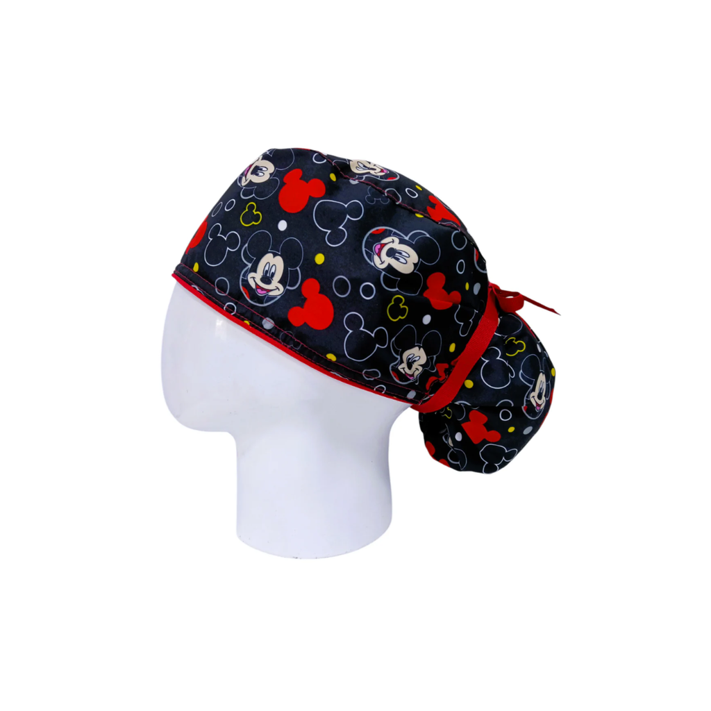 Gorro Quirúrgico Mujer Mickey Pattern Black