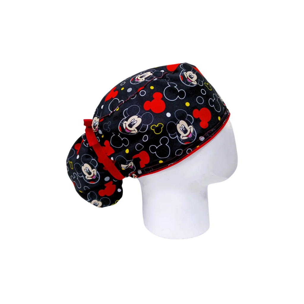 Gorro Quirúrgico Mujer Mickey Pattern Black