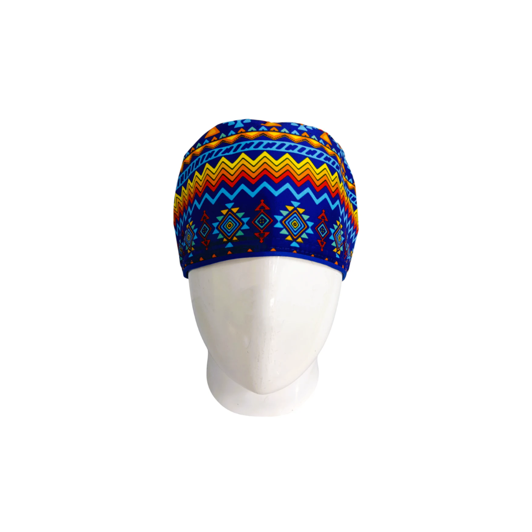 Gorro Quirúrgico Mujer Tribal Colors Blue