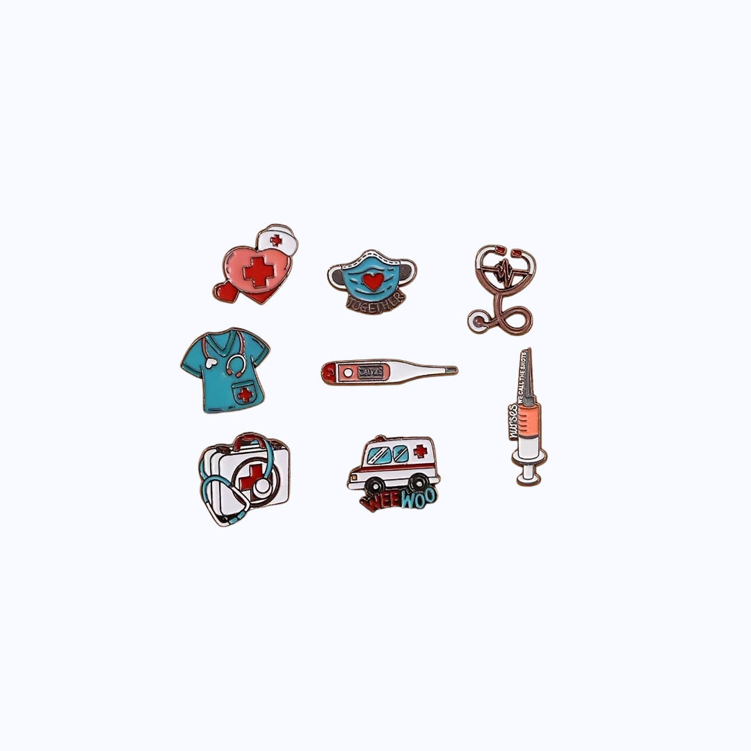 Set X8 de Pines Metálicos Medical Essentials