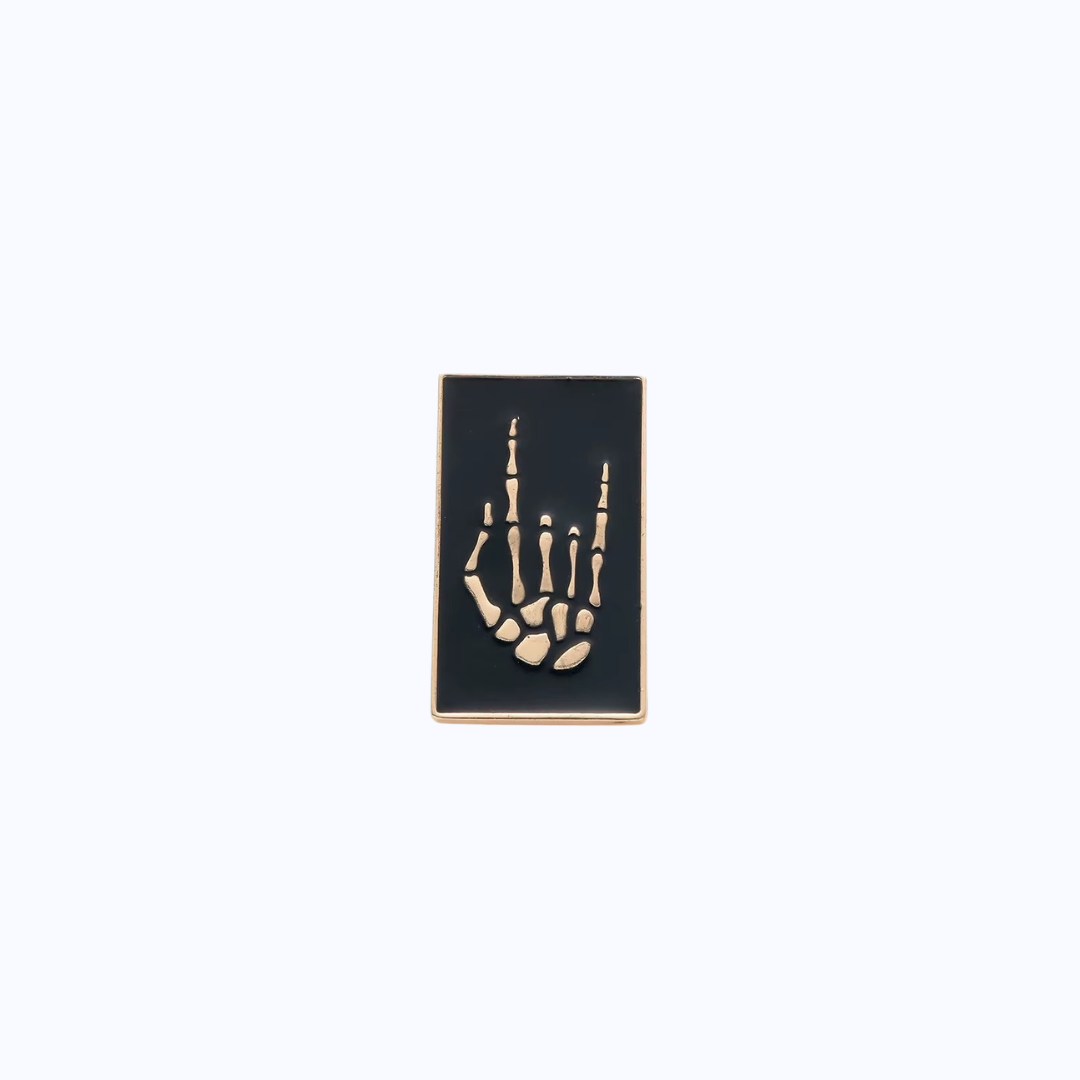 Pin Metálico Bone Hand