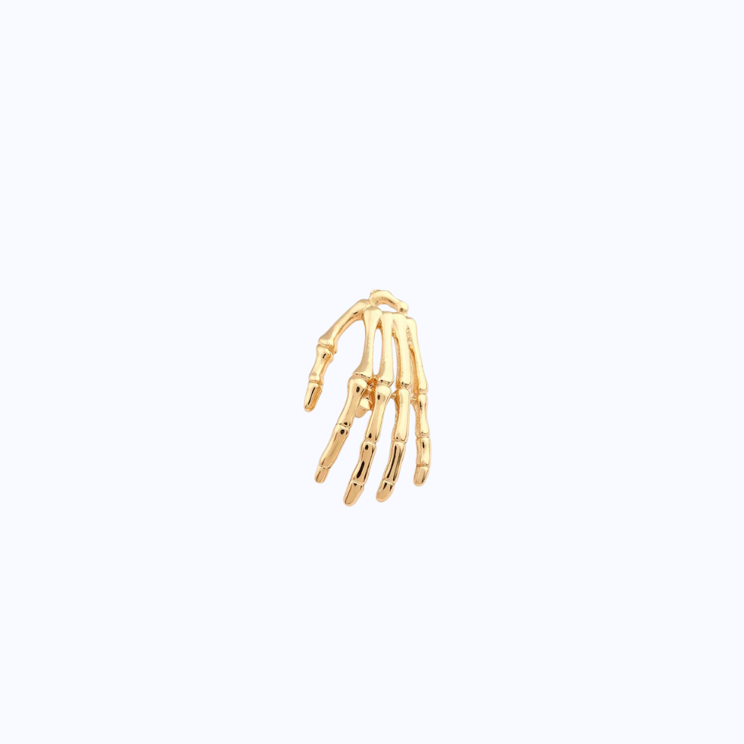 Pin Metálico Mano Esquelética