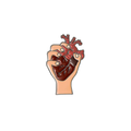Pin Metálico Heart in Hand