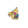 Pin Metálico Color Skull Dentition