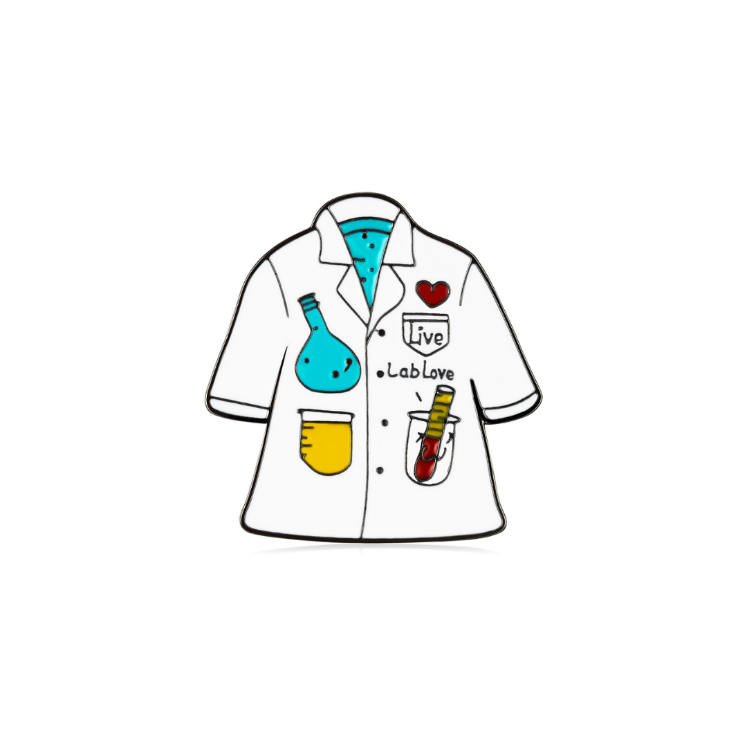 Pin Metálico Lab Coat Love