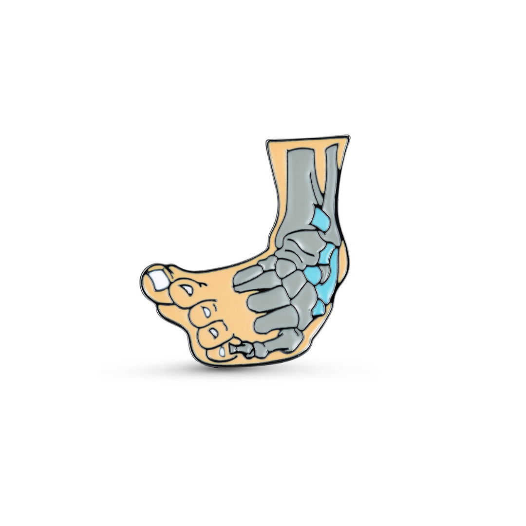 Pin Metálico Pie Anatómico