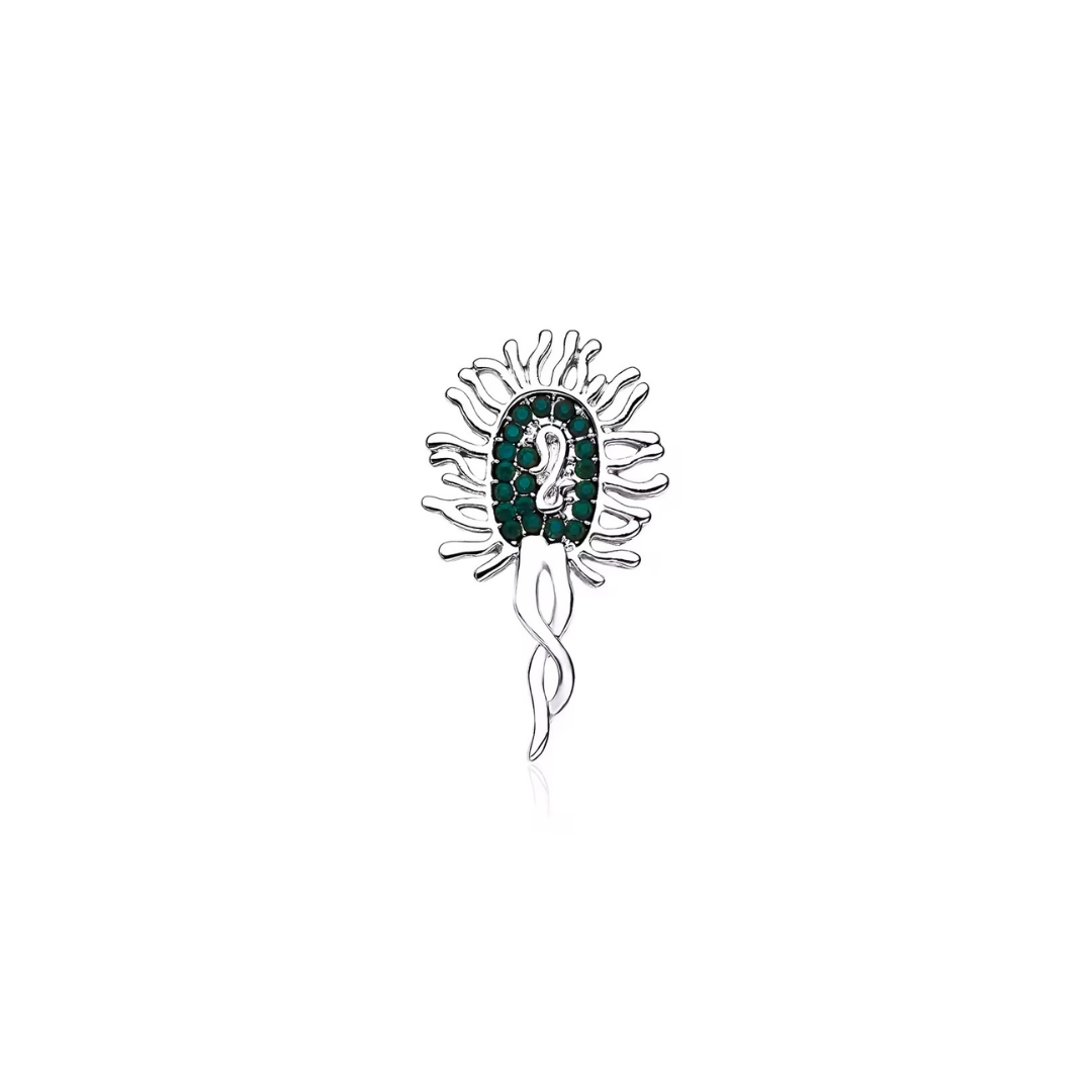 Pin Metálico Microorganismo Elegante