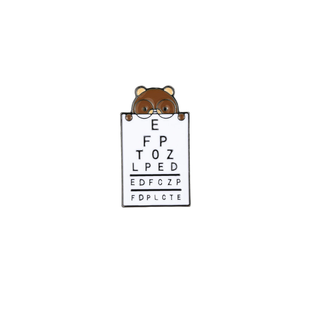 Pin Metálico Vision Bear Tabla Optométrica