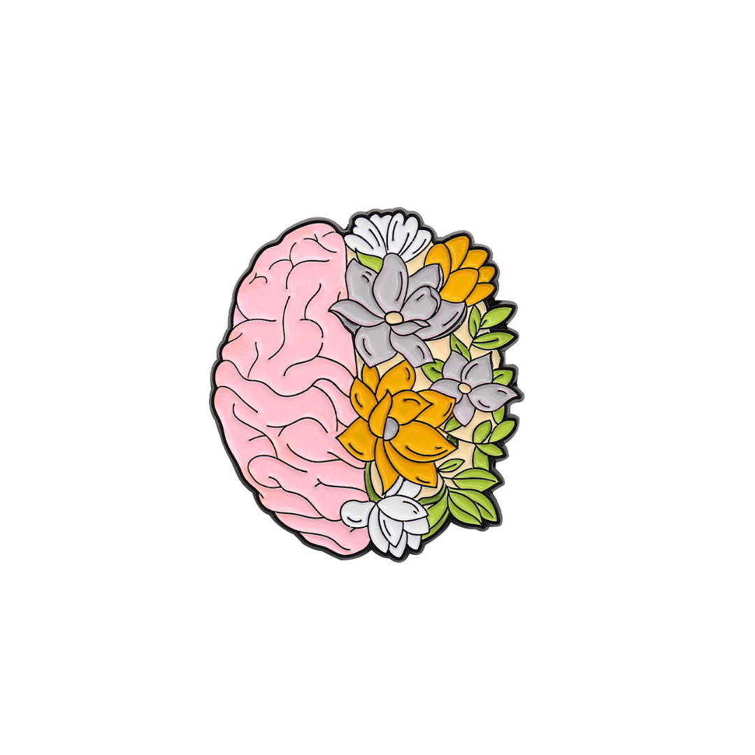 Pin Metálico Neuro Blossom