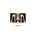 Pin Metálico Rib Cage X-Ray